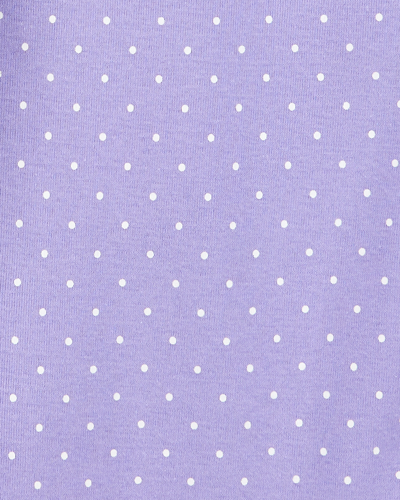 B&eacute;b&eacute; fille - Emballage de 5 cache-couches &agrave; manches courtes &agrave; motifs de fleurs et pois, image 5 sur 6 diapositives
