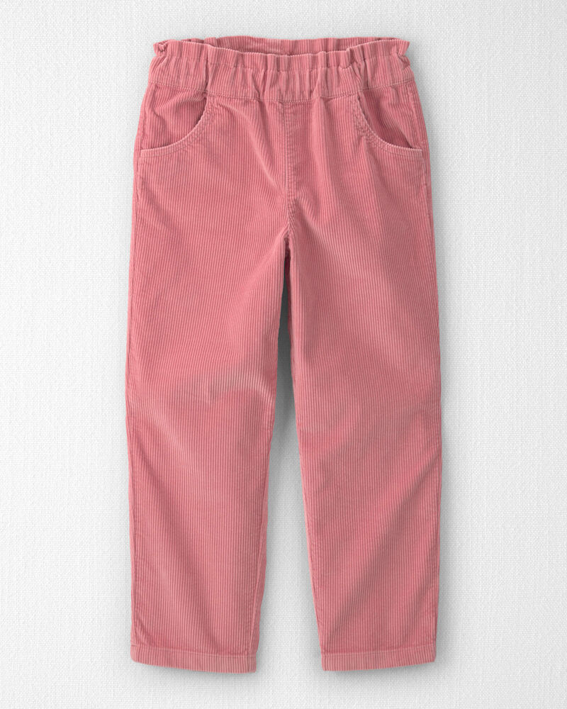 Filles - Pantalon &agrave; enfiler en velours c&ocirc;tel&eacute; de coton biologique, image 1 sur 4 diapositives
