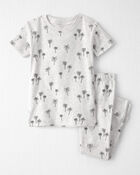 Toddler 2-Piece Organic Cotton Pyjamas in Palm Trees, image 1 of 4 slides