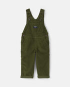 Toddler Corduroy Overalls - Olive Green, image 1 of 4 slides