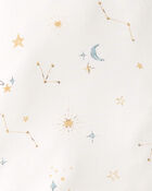 Baby Constellation 2-Way Zip Wearable Blanket - White, image 4 of 5 slides