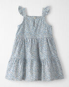 Toddler Girl Organic Cotton Tiered Dress in Meadow Bloom, image 2 of 5 slides
