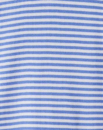 Gar&ccedil;ons - T-shirt &agrave; manches longues ray&eacute; isotherme&nbsp;&ndash; Bleu, 