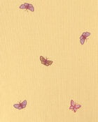 Girls Butterfly Long-Sleeve Top - Yellow, image 2 of 3 slides