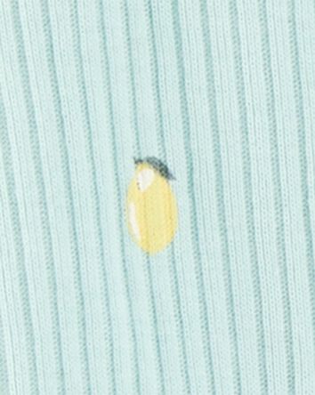 Baby 2-Piece Lemon 2-Way Zip Sleeper Pyjamas - Blue, 