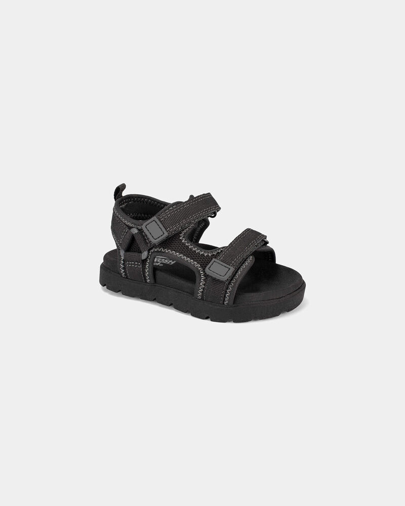 Tout-petit gar&ccedil;on - Sandales d&eacute;contract&eacute;es - Noir, image 1 sur 6 diapositives