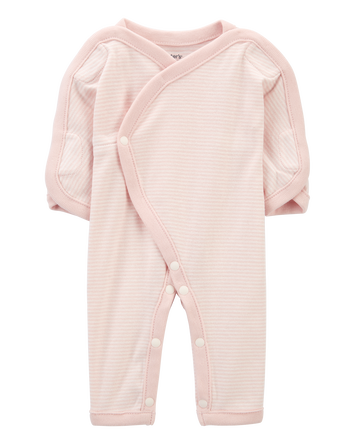 Baby Preemie Striped Cotton Sleeper Pyjamas, 