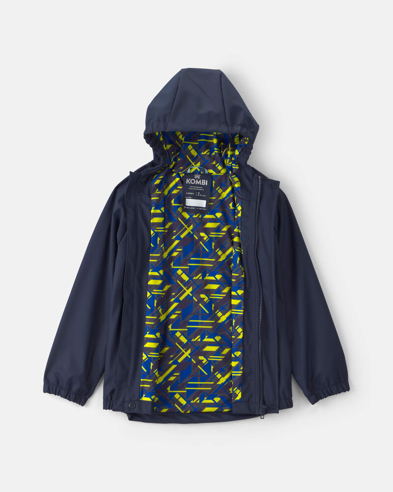 Kids Kombi London Rain Jacket - Navy Print, image 2 of 4 slides