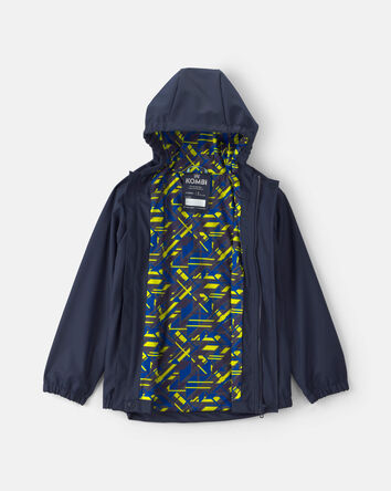 Kids Kombi London Rain Jacket - Navy Print, 