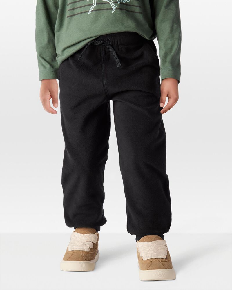 Toddler Pull-On Microfleece Sweatpants, image 1 of 6 slides