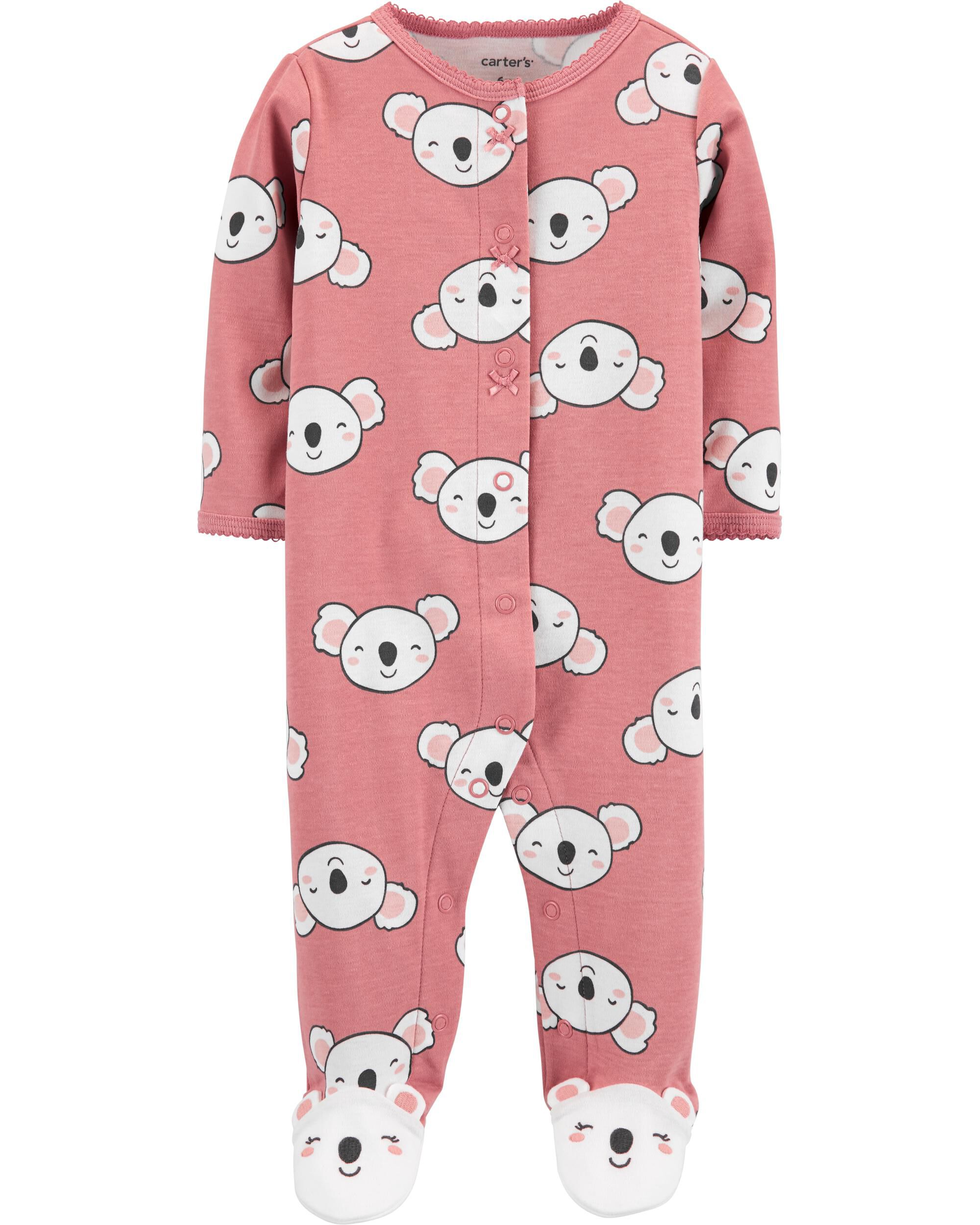Multi Koala Snap Up Cotton Sleeper Pyjamas Carter s Oshkosh Canada