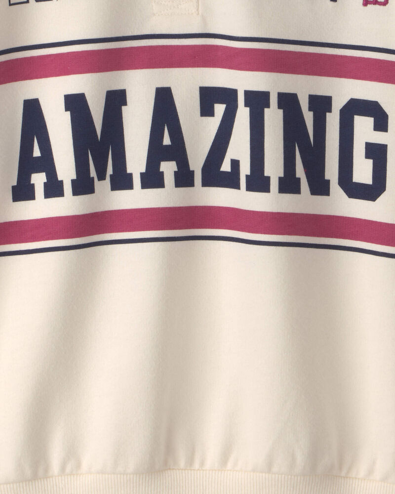 Kids &copy;Marvel Spiderman French Terry Pullover Sweatshirt - Cream, image 2 of 2 slides