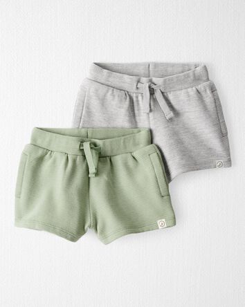 Baby 2-Pack Organic Cotton Shorts, 