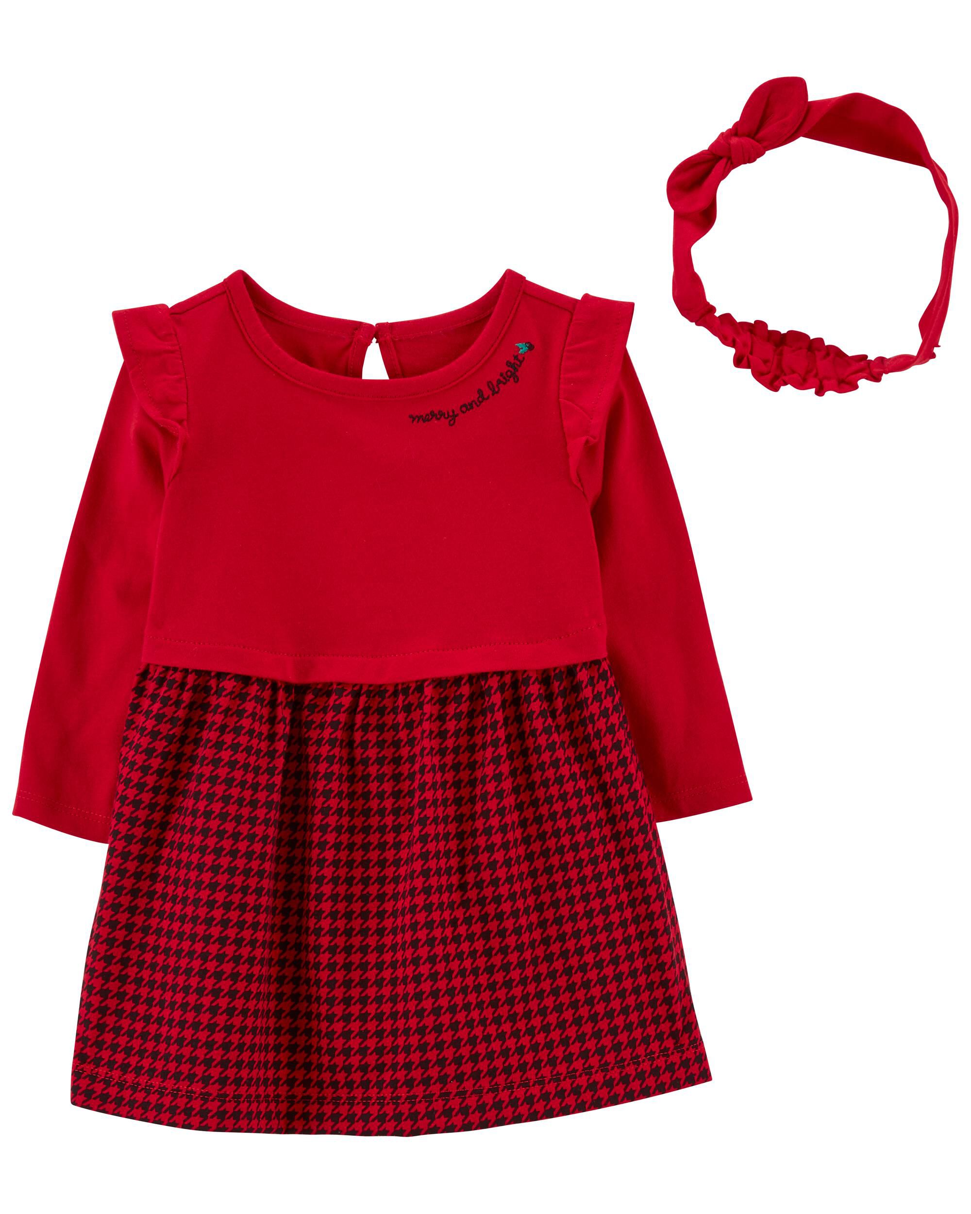 Red 2 Piece Christmas Outfit Set Carter s Oshkosh Canada