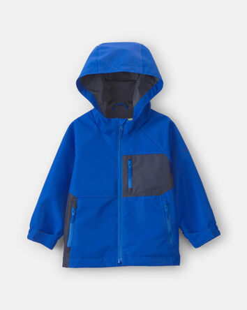 Toddler Boy  Midweight Fleece Lined Jacket- Blue, 