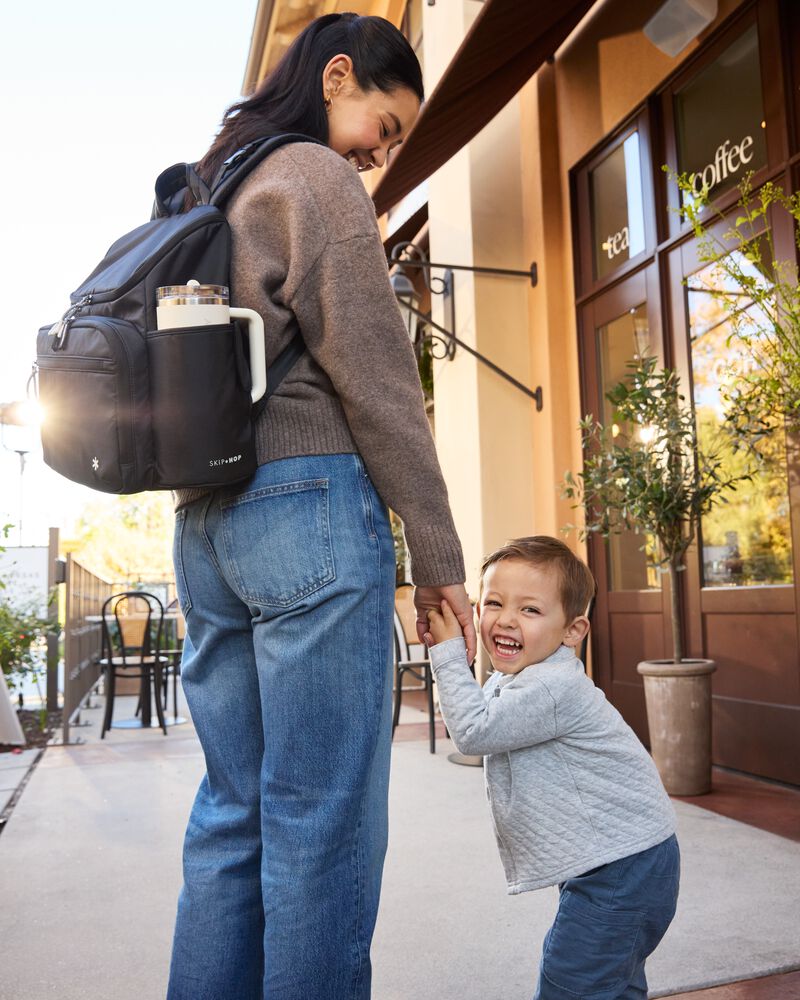 Forma Next Backpack Diaper Bag - Black, image 5 of 7 slides