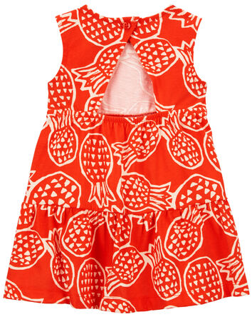 Pineapple Sleeveless Dress, 