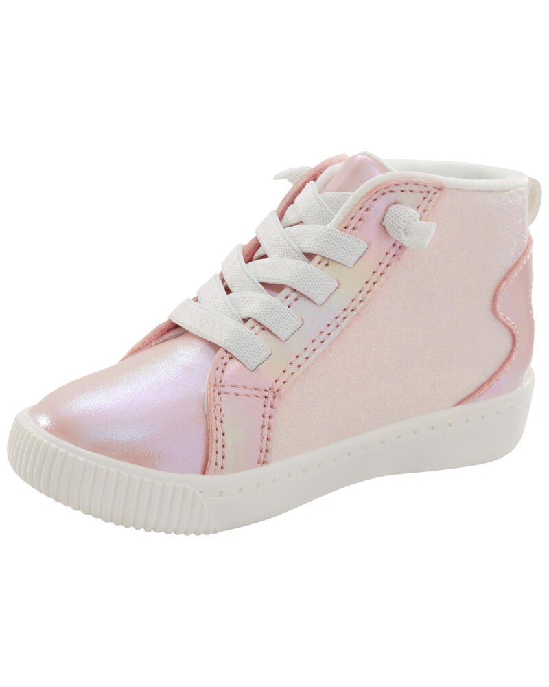 Kid Metallic High-Top Sneakers, image 6 of 6 slides