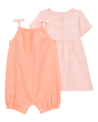 Baby Girl 2-Piece Dress & Romper Set, image 1 of 6 slides