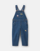 Toddler Girl Denim Overalls - Medium Wash, image 1 of 6 slides