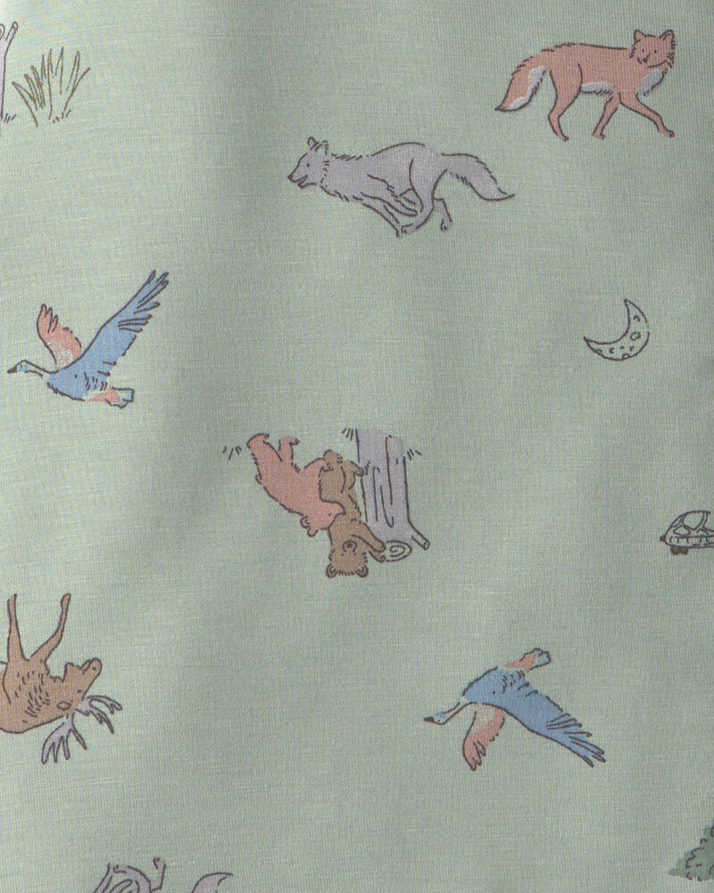 B&eacute;b&eacute; gar&ccedil;on - Couverture &agrave; porter PurelySoft &agrave; fermeture &agrave; glissi&egrave;re double sens &agrave; motif D&eacute;sert &ndash; Vert, image 4 sur 4 diapositives