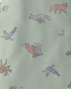 B&eacute;b&eacute; gar&ccedil;on - Couverture &agrave; porter PurelySoft &agrave; fermeture &agrave; glissi&egrave;re double sens &agrave; motif D&eacute;sert &ndash; Vert, image 4 sur 4 diapositives