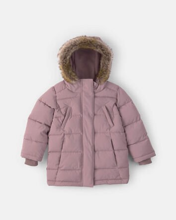 Toute-petit fille - Manteau bouffant - Colombe, 