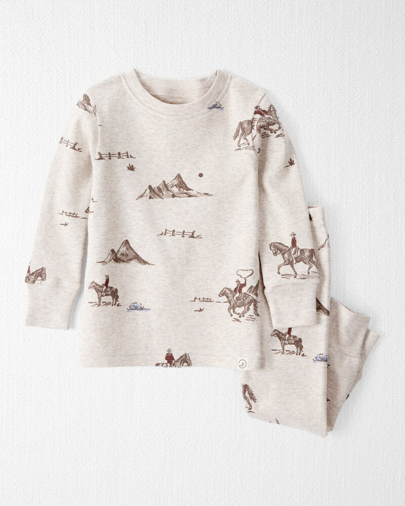 Bébé - Ensemble pyjama en coton biologique à imprimé rodéo western, image 1 sur 5 diapositives