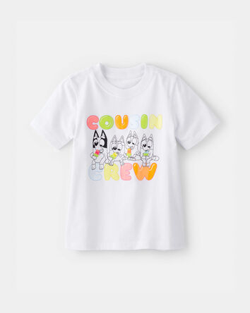 Tout-petit - T-shirt &agrave; imprim&eacute; Bluey &ndash; Blanc, 