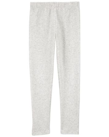 Kid Cozy Ribbed Leggings, 