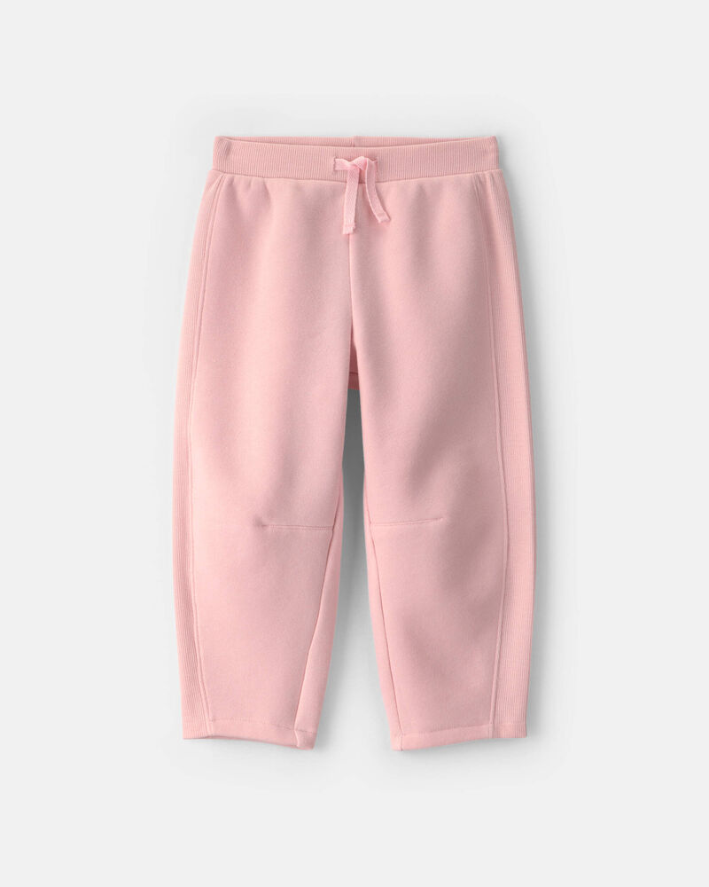 Toddler Girl Fleece Joggers &ndash; Pink, image 1 of 5 slides