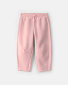 Toddler Girl Fleece Joggers &ndash; Pink, image 1 of 5 slides