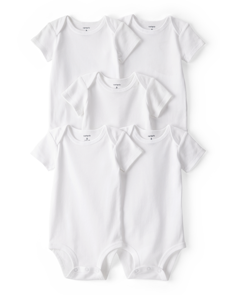 Baby 5-Pack Short-Sleeve Bodysuits, image 1 of 6 slides