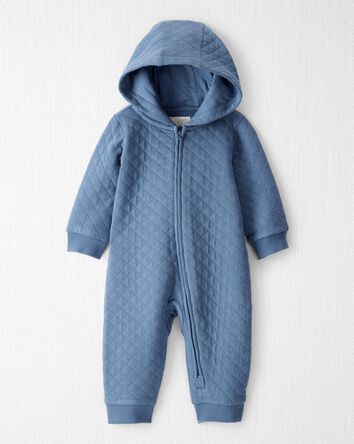 Bébé Combinaison en tricot double matelassé fabriquée à partir de coton biologique, 