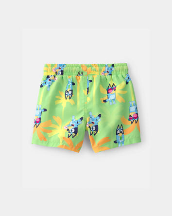 Toddler Boy Bluey&trade; Swim Trunks - Green, 