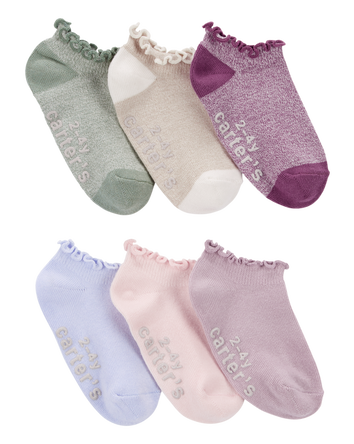 Enfant en bas &acirc;ge 6 paires de chaussettes ultra basses, 