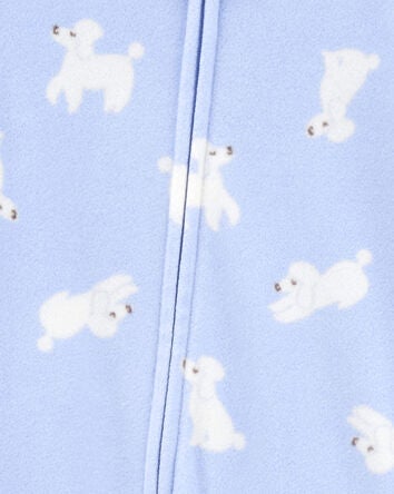 Toddler 1-Piece Dog Fleece Footie Pyjamas, 