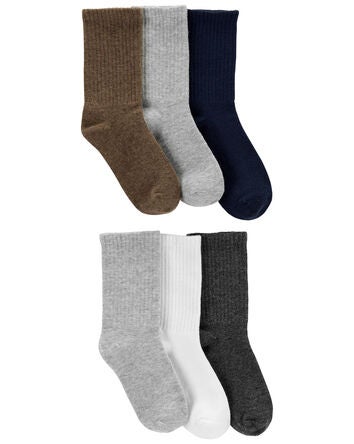 Kid 6-Pack Crew Socks, 