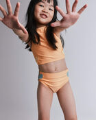 Toddler Girl Floral Tankini Set - Light Orange, image 3 of 6 slides