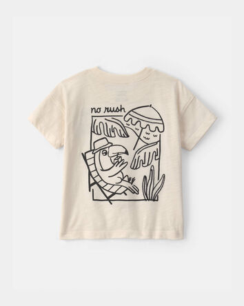 Toddler Boy Toucan Tropical Graphic Tee - Cream, 
