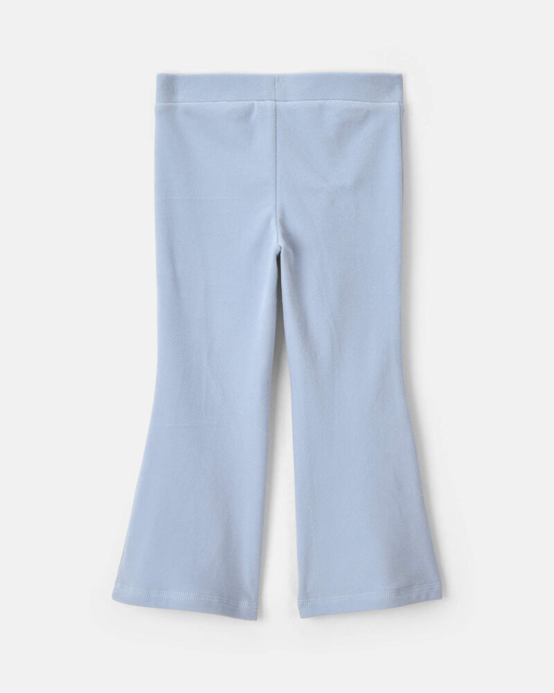 Toute-petite fille &ndash; Pantalon &agrave; enfiler en molleton &ndash; Bleu, image 2 sur 3 diapositives