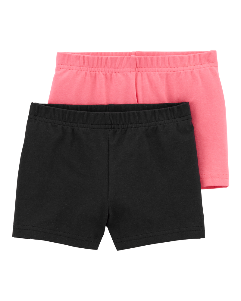 Baby Girl 2-Pack Bike Shorts, image 1 of 5 slides