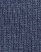 Boys Quarter-Zip Sweater - Navy Blue, image 2 of 3 slides