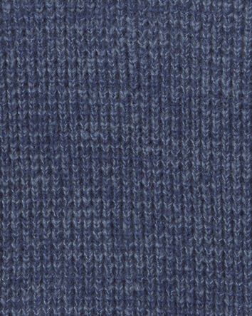 Boys Quarter-Zip Sweater - Navy Blue, 