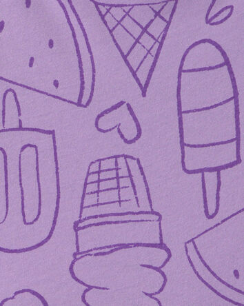 Girls Popsicle Romper - Purple, 