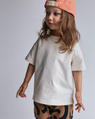 Toddler Relaxed Tee - Cream, image 1 of 5 slides