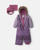 Toute-petit fille - Habit de neige 1 pi&egrave;ce - Mauve, image 3 sur 8 diapositives