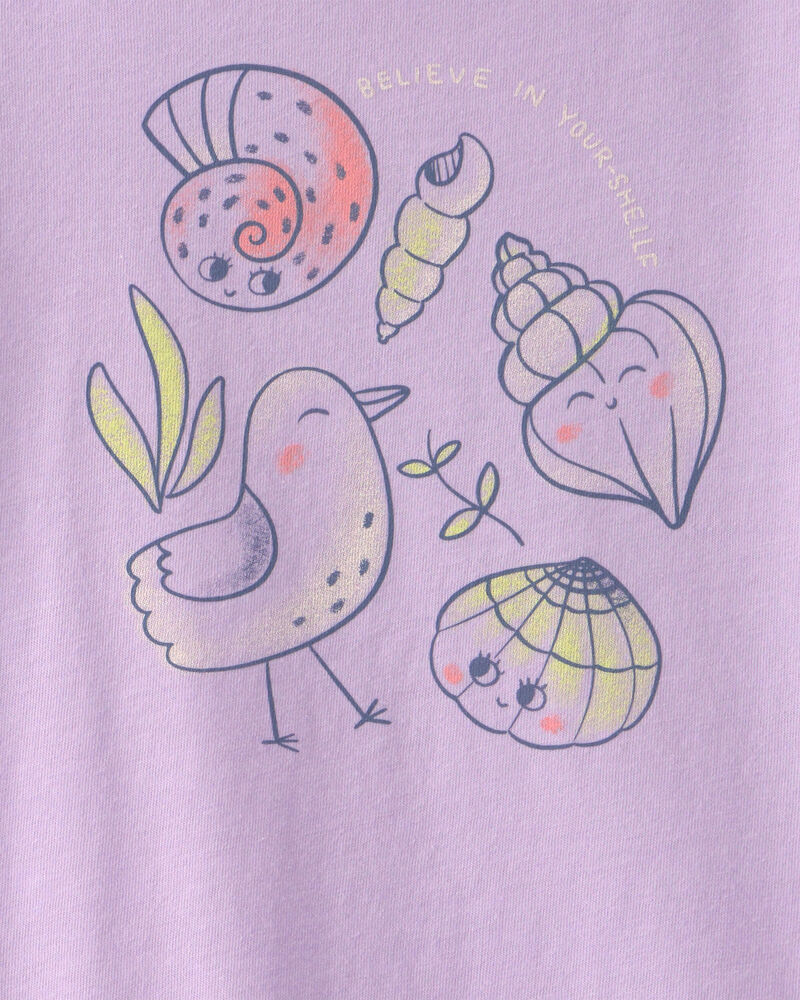 Toddler Girl 'Believe In Your-Shellf' Graphic Tee - Purple, image 2 of 3 slides