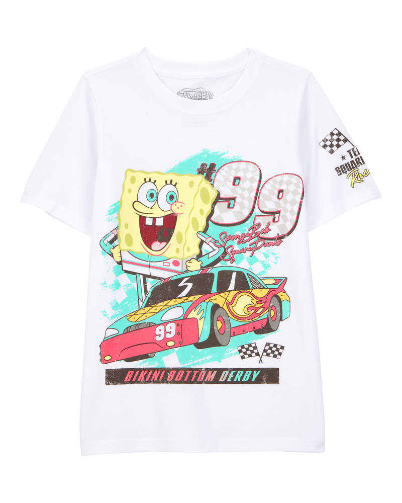 Kid SpongeBob Graphic Tee - White, image 1 of 3 slides