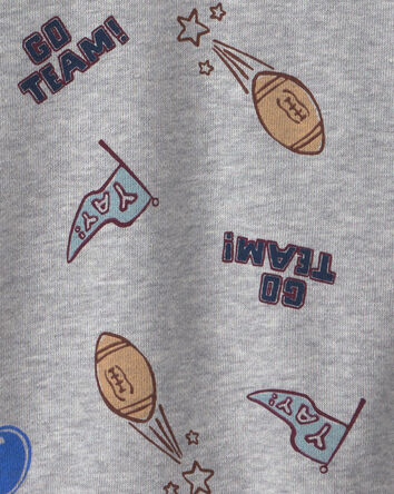 Toddler Boy Game Day Pullover Sweatshirt - Grey, 